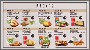 Porción pizza + refresco de Aromas de Café