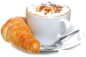 Mini bocadillo + café con leche de Aromas de Café
